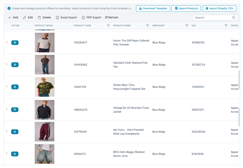 Stacket high-SKU inventory control screen for warehouse SKU visibility